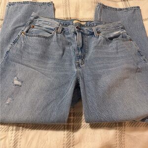 Classic Light Blue Distressed Jeans